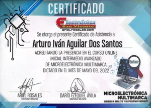 certificado de conocimiento
